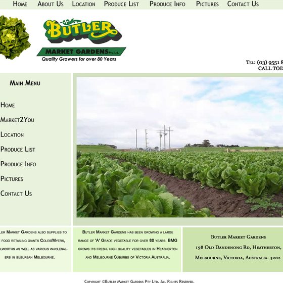 Produce Page