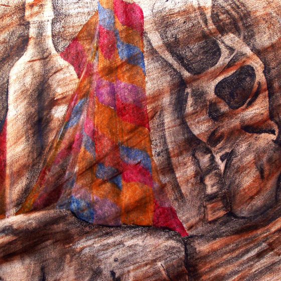 Acrylic, Watercolor, Oil Pastel & Graphite